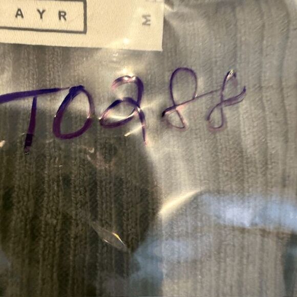 AYR Merino The West End Wool Blend Brown Button Frt Top Short Sleeve Size Medium - Picture 8 of 8